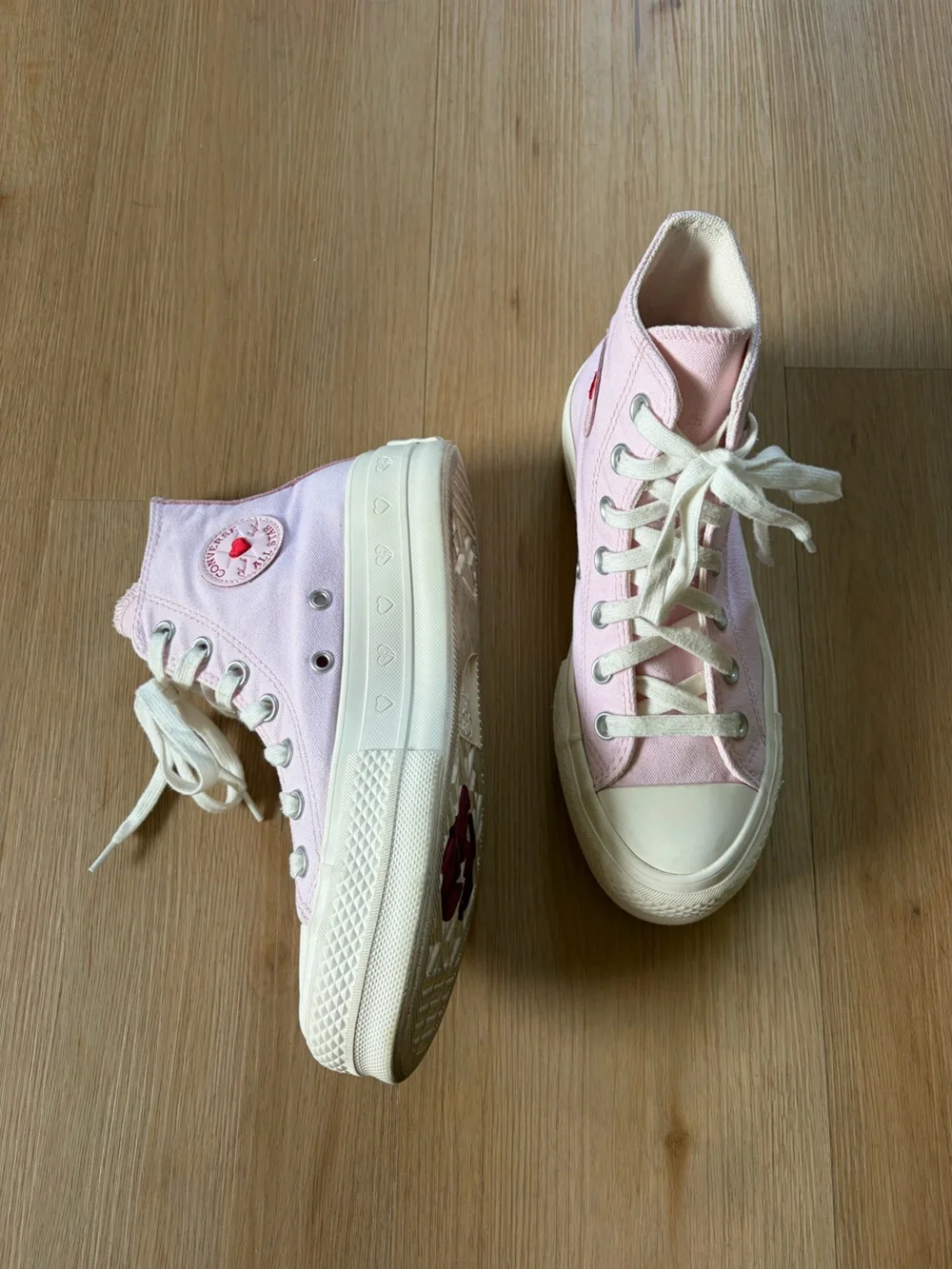 Converse Pink High-Top Canvas Sneakers